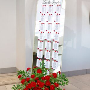Custom Mirror Red Roses