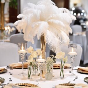 Feather centerpieces 