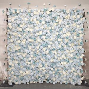 Blue flower wall