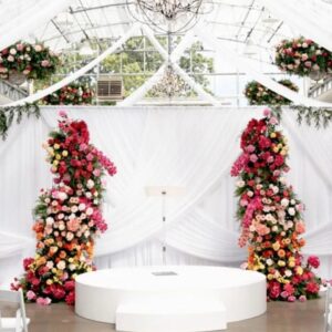 Flower Tower Backdrop