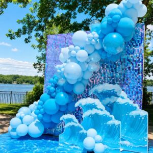 Balloons & Iridescent Shimmer Wall