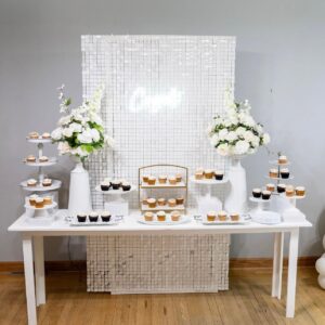 White Shimmer Wall