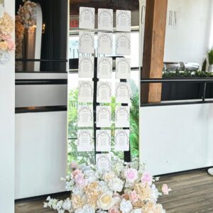 Custom Mirror Dusty Pink Flowers
