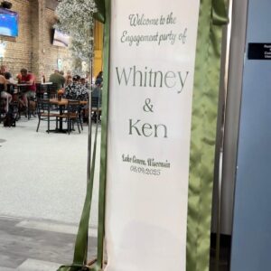 Welcome Sign With Drape