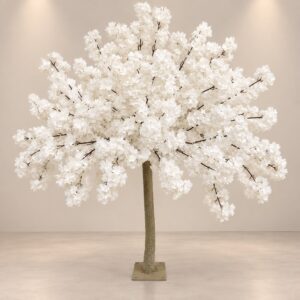 White Straight Branch Tree