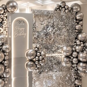 Silver Shimmer Wall