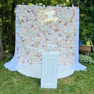 Dusty Pink Flower Photo Booth