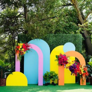 Colorful Arch Backdrop