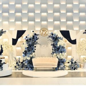 XV Blue theme: Arches And 3d Backdrop