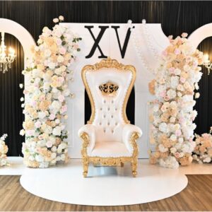 XV Dusty pink theme: Arches And 3d Backdrop