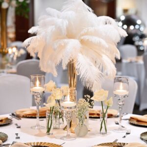 Gold and Feather Centerpiece