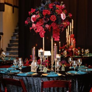 Red and black centerpiece