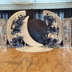 Moon theme: Cricular Backdrop